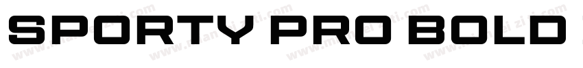 Sporty Pro Bold XP字体转换